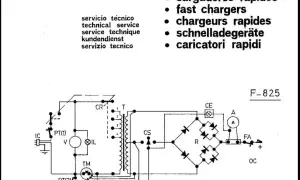 Schemat elektryczny z transformatorem, mostkiem prostowniczym i amperomierzem, który mierzy jednostkę natężenia prądu.